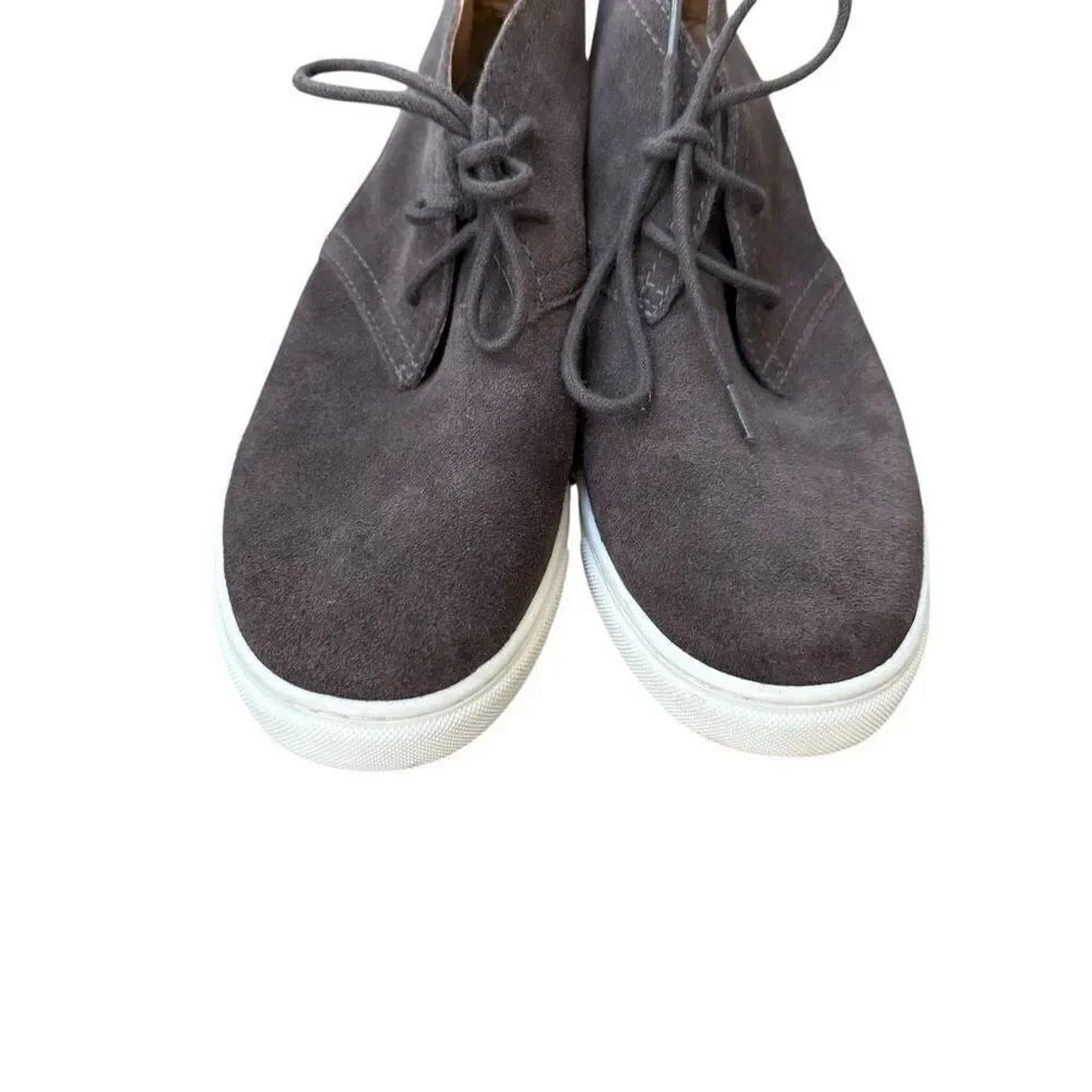 Lucky Brand Women's Lorelle Suede Leather Shoe High Top Lace Up Sneakers sz 8.5 - Picture 2 of 6